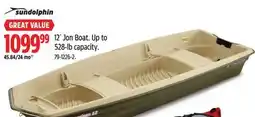 Canadian Tire Sun Dolphin 12' Jon Boat offer