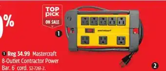 Canadian Tire Mastercraft 8-Outlet Contractor Power Bar offer