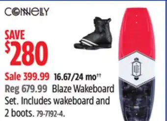 Canadian Tire Connelly Blaze Wakeboard Set offer