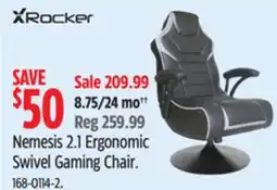 Canadian Tire X Rocker Nemesis 2.1 Ergonomic Swivel Gaming Chair offer