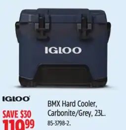 Canadian Tire Igloo BMX Hard Cooler, Carbonite/Grey, 23L offer