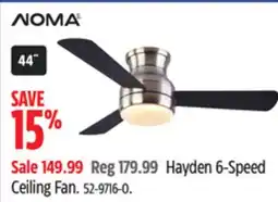 Canadian Tire NOMA Hayden 6-Speed Ceiling Fan offer