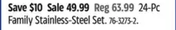 Canadian Tire Outbound 24-Pc Family Stainless-Steel Set offer