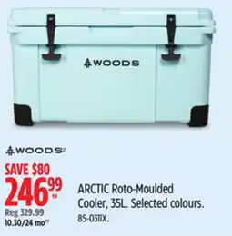 Canadian Tire Woods ARCTIC Roto-Moulded Cooler, 35L offer