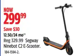 Canadian Tire Segway Ninebot C2 E-Scooter offer