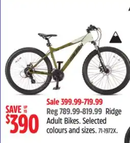 Canadian Tire RALEIGH Ridge Adult Bikes offer