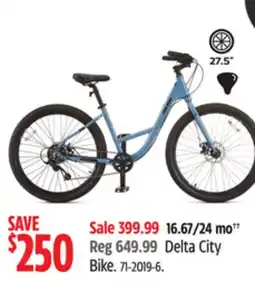 Canadian Tire Raleigh Delta City Bike offer