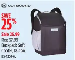 Canadian Tire Outbound Backpack Soft Cooler, 18-Can offer