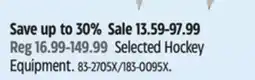 Canadian Tire Sherwood Selected Hockey Equipment offer