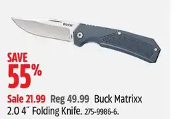 Canadian Tire Buck Matrixx 2.0 4 Folding Knife offer