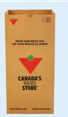 Canadian Tire CTC Yard Waste 2-Ply Paper Bags, 20-Pack offer