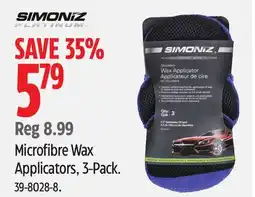 Canadian Tire Simoniz Platinum Microfibre Wax Applicators, 3-Pack offer