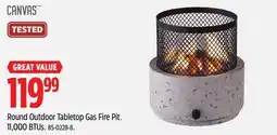 Canadian Tire CANVAS Round Outdoor Tabletop Gas Fire Pit offer