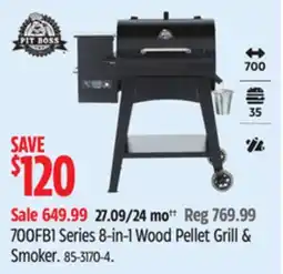 Canadian Tire Pit Boss 700FBI Series 8-in-1 Wood Pellet Grill & Smoker offer