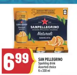 Marché Adonis SAN PELLEGRINO Sparkling drink offer