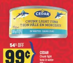 Marché Adonis CEDAR Chunk light tuna in water offer