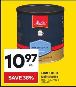 Giant Tiger Melitta coffee offer
