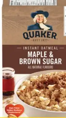 Giant Tiger Quaker instant oatmeal offer