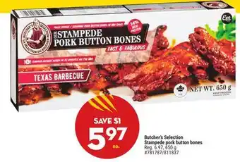 Giant Tiger Butcher's Selection Stampede pork button bones offer