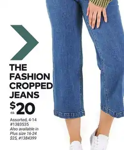 Giant Tiger THE FASHION CROPPED JEANS offer