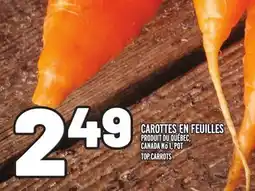 Metro CAROTTES EN FEUILLES | TOP CARROTS offer
