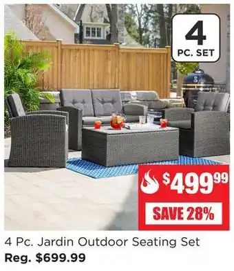 Kitchen Stuff Plus 4 Pc. Jardin Outdoor Seating Set offer