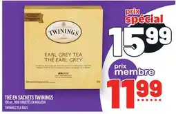 Metro THÉ EN SACHETS TWININGS | TWININGS TEA BAGS offer