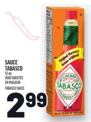 Metro SAUCE TABASCO | TABASCO SAUCE offer