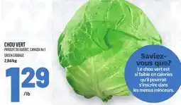 Metro CHOU VERT | GREEN CABBAGE offer