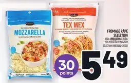 Metro FROMAGE RÂPÉ SELECTION | SELECTION SHREDDED CHEESE offer
