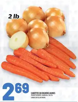 Metro CAROTTES OU OIGNONS JAUNES | CARROTS OR YELLOW ONIONS offer