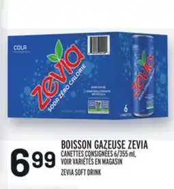 Metro BOISSON GAZEUSE ZEVIA | ZEVIA SOFT DRINK offer