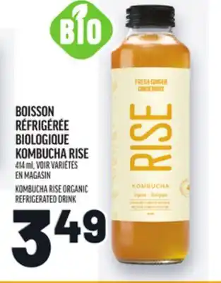 Metro BOISSON RÉFRIGÉRÉE BIOLOGIQUE KOMBUCHA RISE | KOMBUCHA RISE ORGANIC REFRIGERATED DRINK offer