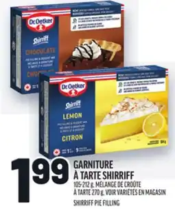 Metro GARNITURE À TARTE SHIRRIFF | SHIRRIFF PIE FILLING offer