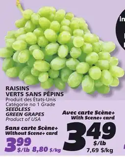 IGA SEEDLESS GREEN GRAPES offer
