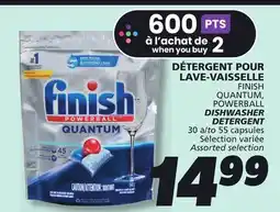 IGA FINISH QUANTUM, POWERBALL DISHWASHER DETERGENT offer