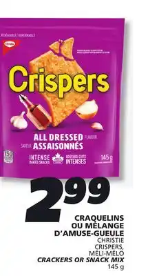 IGA CHRISTIE CRISPERS, MÉLI-MÉLO CRACKERS OR SNACK MIX offer