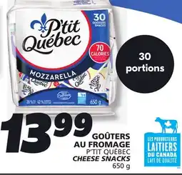 IGA P'TIT QUÉBEC CHEESE SNACKS offer