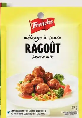 IGA FRENCH'S SAUCE MIX offer