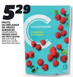 IGA COMPLIMENTS FROZEN FRUIT OR FRUIT BLEND offer