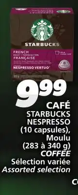 IGA STARBUCKS NESPRESSO COFFEE offer