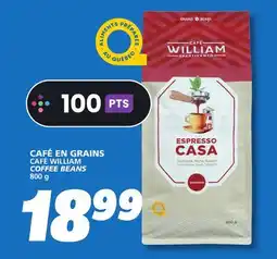 IGA CAFÉ WILLIAM COFFEE BEANS offer