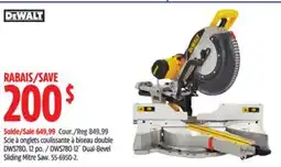 Canadian Tire Dewalt DWS780 12˝ Dual-Bevel Sliding Mitre Saw offer