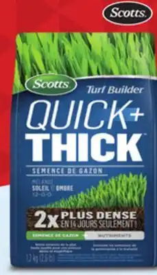 Canadian Tire Scotts Turf Builder Quick + Thick Sun & Shade Grass Seed & Fertilizer Mix, 1.2-kg offer