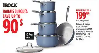 Canadian Tire ROCK O Naturel Ceramic PFAS-Free Non-Stick Cookset offer