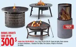 Canadian Tire CANVAS Outdoor Fire Table, Fire Column, Firepit or Fire Bowl offer