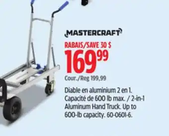 Canadian Tire Mastercraft 2-in-1 Aluminum Hand Truck offer