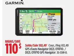 Canadian Tire Garmin DEZL OTR710 GPS Navigator offer