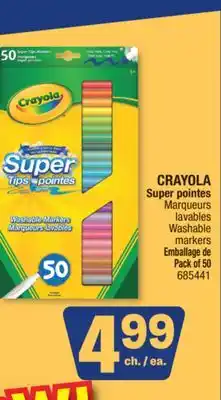 Jean Coutu CRAYOLA Super pointes Washable markers offer