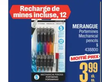 Jean Coutu MERANGUE Mechanical pencils offer